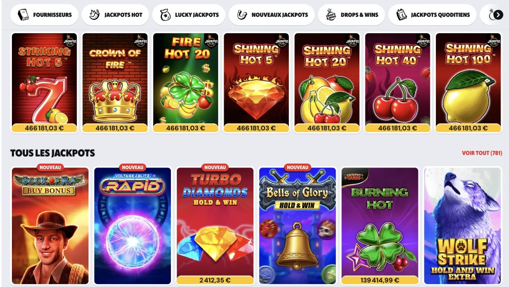 Jackpots Supabet avec machines à sous en ligne
